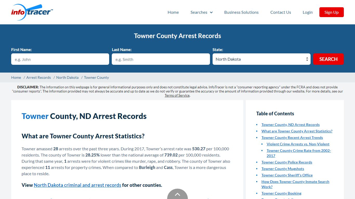 Towner County, ND Arrests, Mugshots & Jail Records - InfoTracer